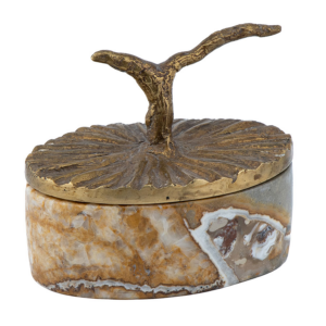 BOITE MARBRE  ALMECAR OVALE